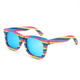 Lentes de sol gafas de sol Bambu Madera Polarizados Mexico Rainbow
